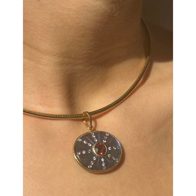 SOL Pendant Jen Proudman Jewelry Labradorite, Brown Tourmaline, Diamonds & 14k Gold The S O L line was developed around...