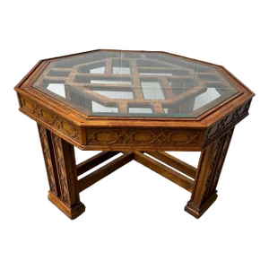 Vintage Octagon Fretwork Coffee Table by Gordon’s Furniture