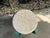 Vintage Hand-Painted Iron Side Table With Travertine Top For Sale - Image 10 of 12
