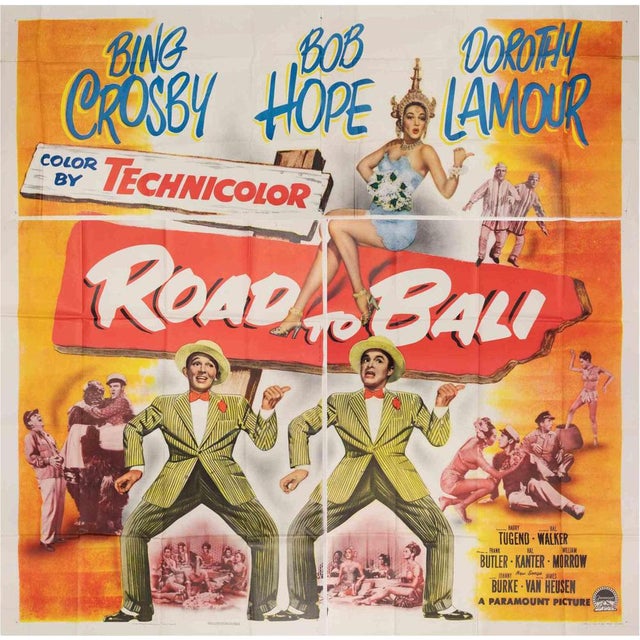 1950s Road to Bali Poster, USA, 1950s For Sale - Image 5 of 5