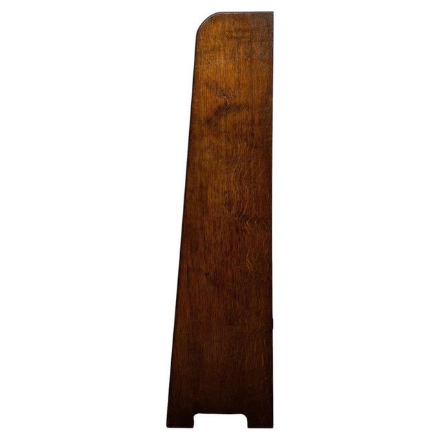Antique English Oak Open Bookcase For Sale - Image 9 of 11