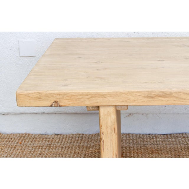 84" Old Wood Rustic & Refined Dining Table For Sale In Los Angeles - Image 6 of 11