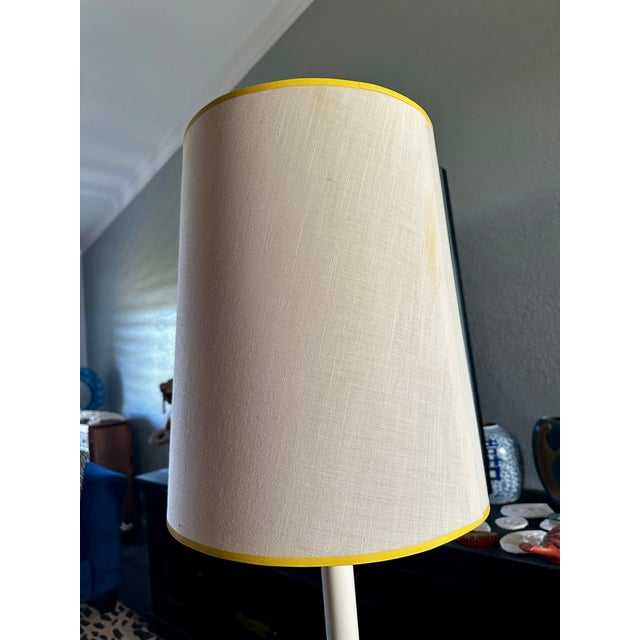 Vintage Italian Table Lamp W/Original Shade & Slot for Books / Media: Brady Bunch Mod Style For Sale - Image 16 of 16
