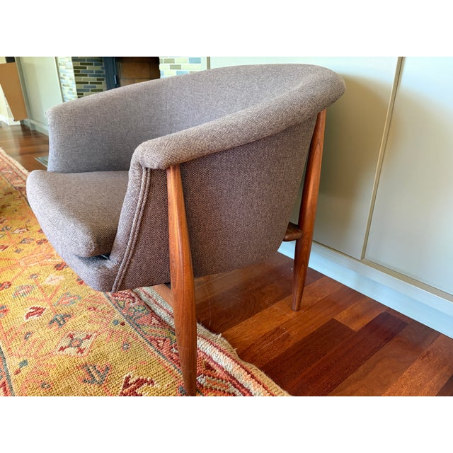 Mid-Century Modern Danish Style Sculptural Barrel Lounge Chairs - A Pair For Sale - Image 11 of 11