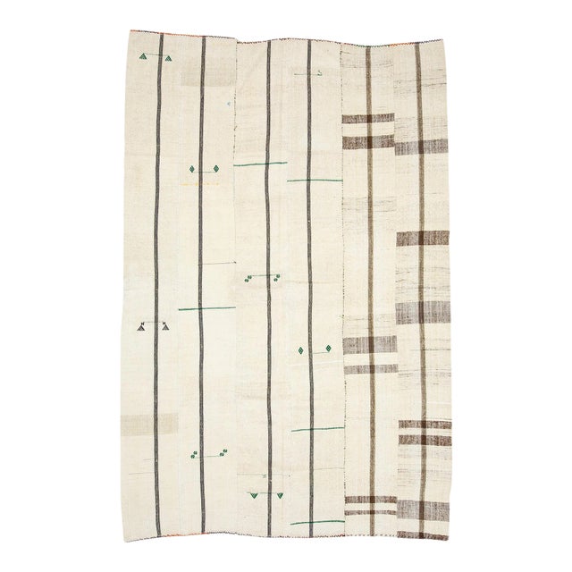 Vintage Modern Turkish Kilim Rug For Sale