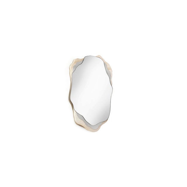 Arizona Mirror in Estremoz Marble and Nickel by InsidherLand, in New conditions. Designed from 2000 Labeled by Maker