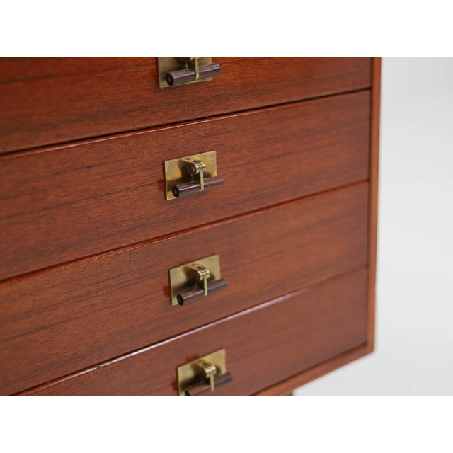 Model CM24 Chest of Drawers on 4 Wheels by Franco Albini for Poggi, Italy, 1958 For Sale - Image 11 of 12