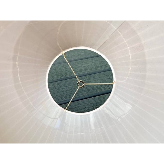 Mid-Century Scalloped Pleated Lamp Shade For Sale In New York - Image 6 of 8