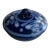 Handmade Blue Pottery Bowl With Lid For Sale