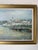 Wood Vintage European Impressionist River Cityscape Oil Painting on Canvas – Framed For Sale - Image 7 of 10