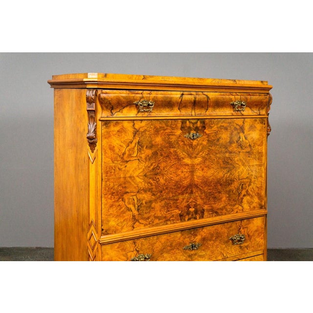 Biedermeier Secretary in Wood For Sale - Image 6 of 18