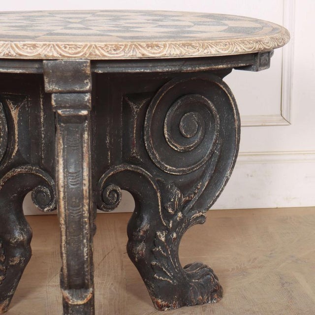 German Carved Oak Lamp Table, 1890s For Sale - Image 3 of 9