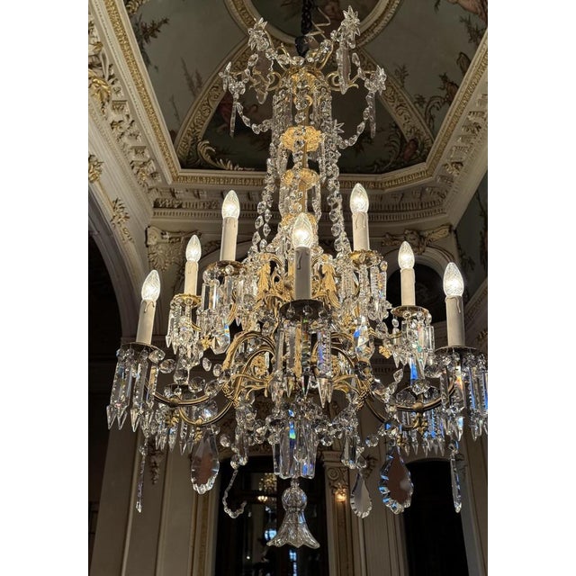 Exceptional French Gas Chandelier, circa 1870 Formerly Gaslight – Electrified – Provenance Amsterdam Townhouse An...