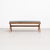 Wood Civil Bench in Wood and Woven Viennese Cane with Cushion by P. Jeanneret for Cassina For Sale - Image 7 of 17