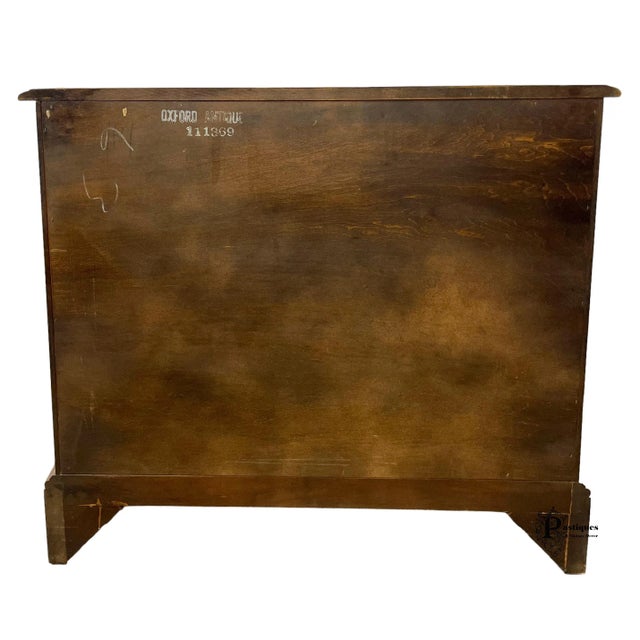 Vintage Statton Trutype Americana Chippendale Style Antique Oxford Cherry Commode / Chest of Drawers For Sale - Image 10 of 11