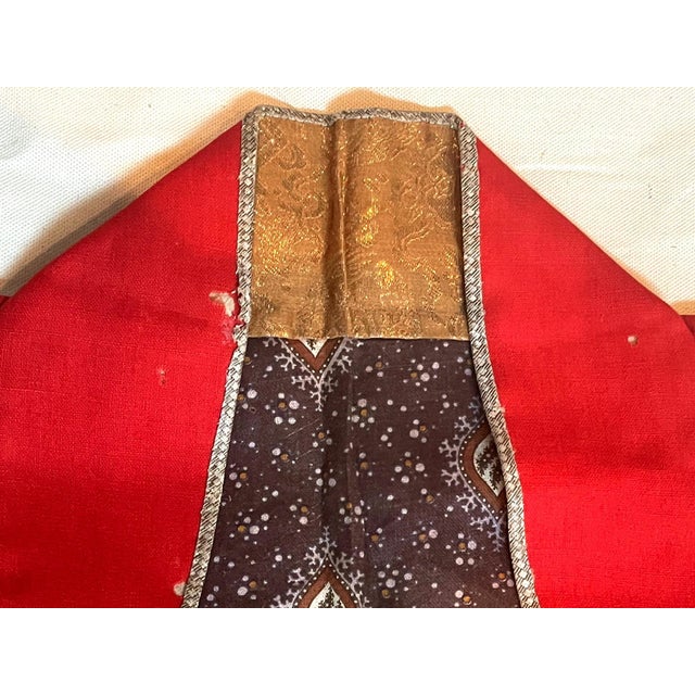 19th Century Antique Japanese Textile Art Campaign Jacket Jinbaori with Mon For Sale - Image 5 of 9