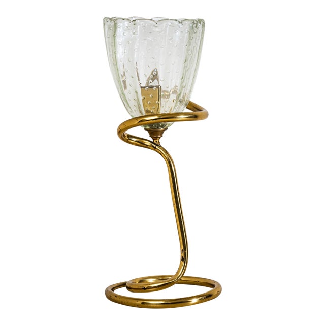 Mid-20th Century Table Lamp Attributed to Ercole Barovier, Italy For Sale