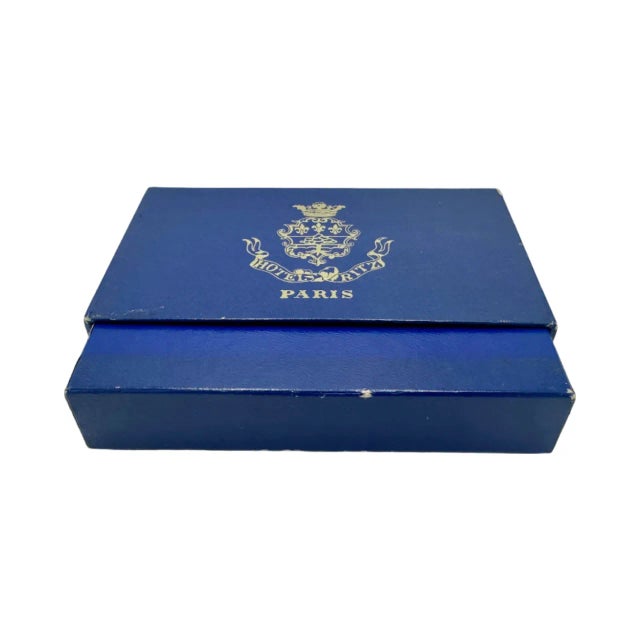 Plastic Vintage 5-Star the Ritz Paris Hotel Playing Cards Double Deck Poker Game For Sale - Image 7 of 12