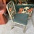 1950s Vintage Newspaper Green Industrial Metal Chair For Sale - Image 4 of 7