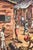 Sky Blue Ernst Louizor (1938–2011) – Signed Haitian Market Scene Painting on Canvas For Sale - Image 8 of 10
