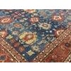 1880s Royal Blue Medallion Tribal Antique n.w. Persian Serapi Rug 12' X 14' 6" Wool Carpet For Sale - Image 16 of 18