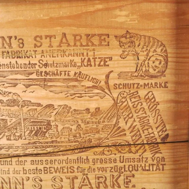 1920s Wooden Box from Hoffmann's Stärke, 1920s For Sale - Image 5 of 6