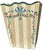 Shabby Chic Hand-Painted Wooden Wasetbasket With Romantic Floral Swags, Bows and Stripes by Jane Keltner For Sale - Image 3 of 11