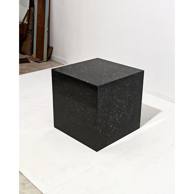 Massimo Papiri, made by Appia Antica Roma, Italy, 1970s. Sculptural coffee table in black granite marble with a polished...