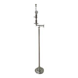 Restoration Hardware Chrome Swing Arm Floor Lamp For Sale