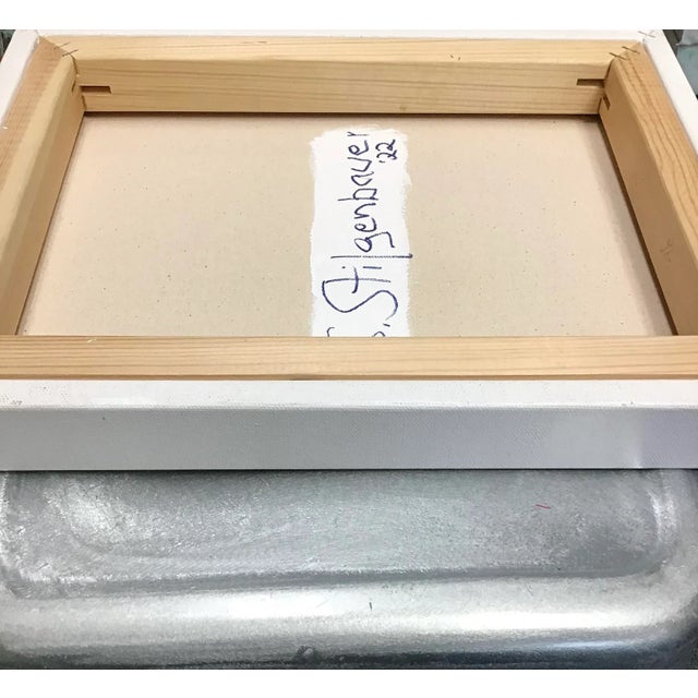 Acrylic on 14” by 11” Stretched Canvas. Artist signed on the back side with S. Stilgenbauer (CA Artist Stephen...