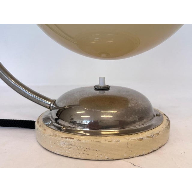 1930s Vintage Bauhaus Adjustable Table Lamp in Chrome and Glass, 1930s For Sale - Image 5 of 9