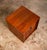 1960s Mid Century Modern Side Table Square End Tambour Door Walnut Wood Vintage For Sale - Image 5 of 8