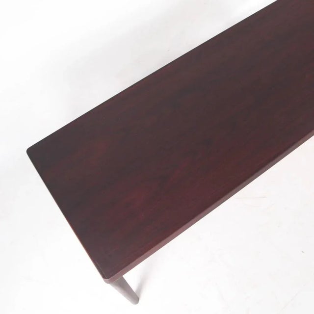 Wood Large Vintage Coffee Table in Rosewood, 1970s For Sale - Image 7 of 10