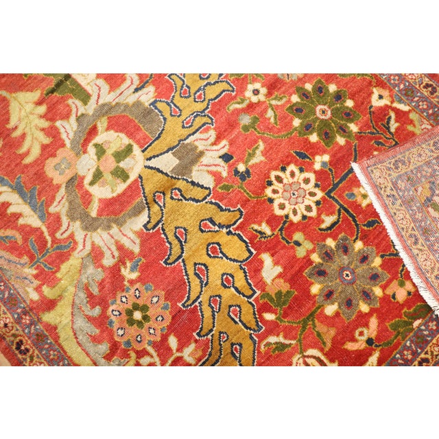 Antique Persian Sultanabad Sampler 19th Century Rug - 4'9" x 5'8" For Sale - Image 10 of 12