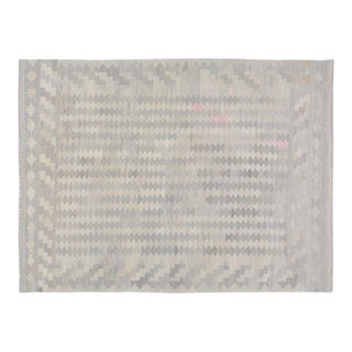 Afghan Maimana Flatweave Kilim Wool Rug, 6'2''x8' For Sale