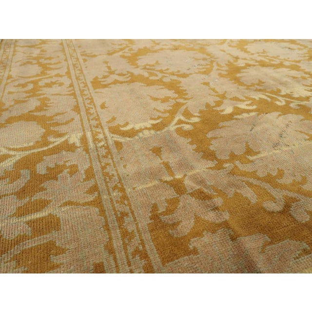 Rustic Galerie Shabab Collection Mid-20th Century Indian Lahore Accent Rug For Sale - Image 3 of 8