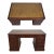 English Leather Top 3 Part Executive Partners Desk For Sale
