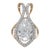 Igi Certified 3.3Ct Lab Diamond Pendant With Natural Diamond Accents: 14k Gold For Sale