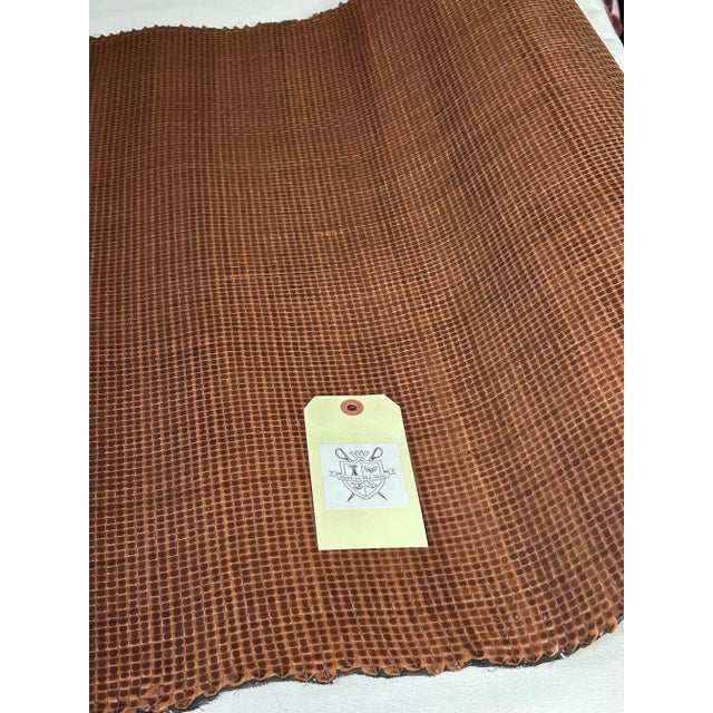 Art Deco Dualoy Woven Leather Basketweaves– 2 Yards For Sale - Image 3 of 4
