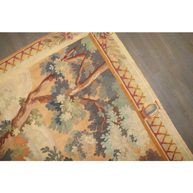 Late 19th Century Zabihi Collection French Tapestry - 5'10" x 7' For Sale - Image 11 of 12