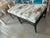 Vintage Faux Bamboo Ottomans Benches Stools Birds New Upholstery -A Pair For Sale - Image 10 of 13