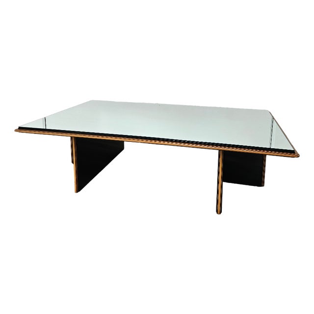 Coffee Table with Mirrored Top attributed to Pierre Cardin, 1970 For Sale