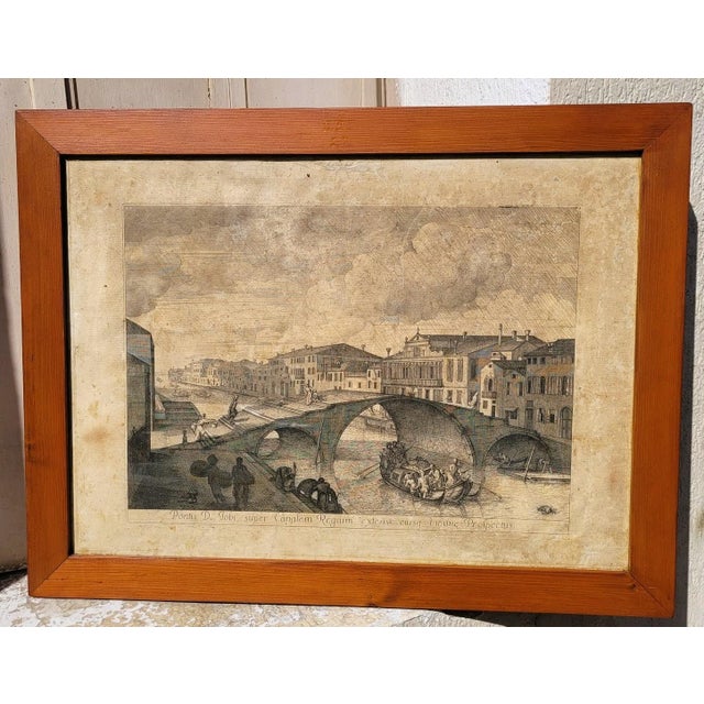 Views of Venice, Engravings, 18th-19th Century, Framed, Set of 6 For Sale - Image 3 of 18