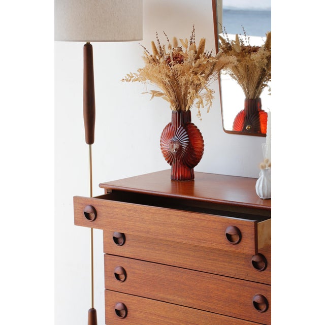 Mid-Century Modern Vintage Scandinavian Teak Chest of Drawers from Avalon, 1960 For Sale - Image 3 of 15