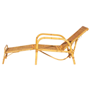 Bamboo & Rattan Easy Chair, Italy, 1960s