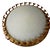 Pair of Hollywood Regency Gilt Acanthus Leaf & Frosted Glass Flush Mounts For Sale - Image 4 of 15