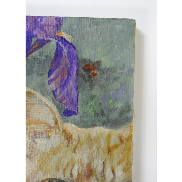 Late 20th Century Late 20th Century Orange Tabby Cat Portrait Painting For Sale - Image 5 of 8