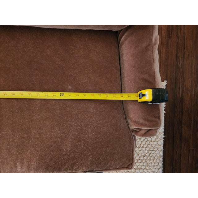 Pair of William Alan Custom Mohair Sofas Manufactured in HighPoint Nc For Sale - Image 11 of 12