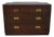 Henredon Campaign Style Oak 2 Over 2 Drawer Chest For Sale