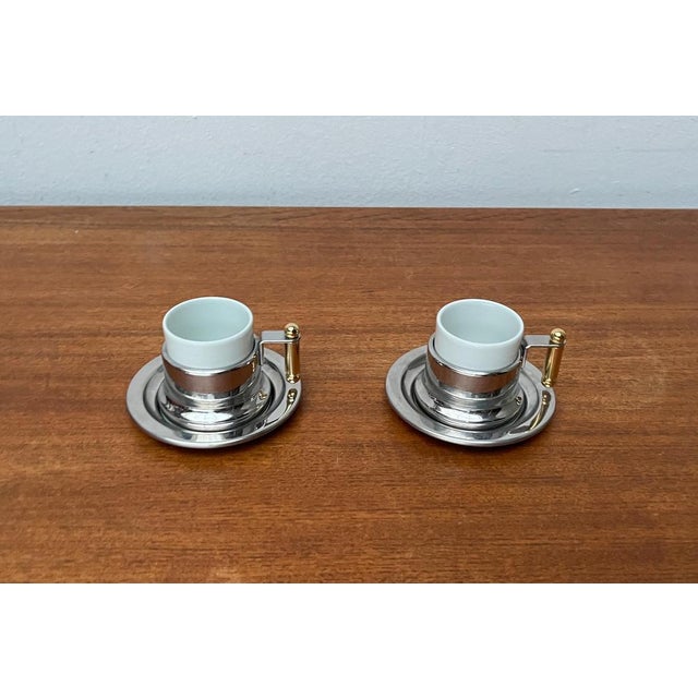 Italian Postmodern Kontessa Series Espresso Cups from Vev Vigano, 1980s, Set of 2 For Sale - Image 4 of 18